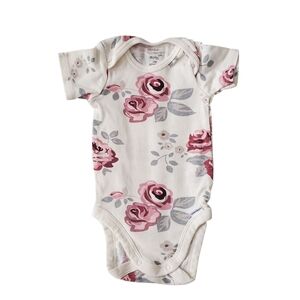Organic Cotton Floral Onesie